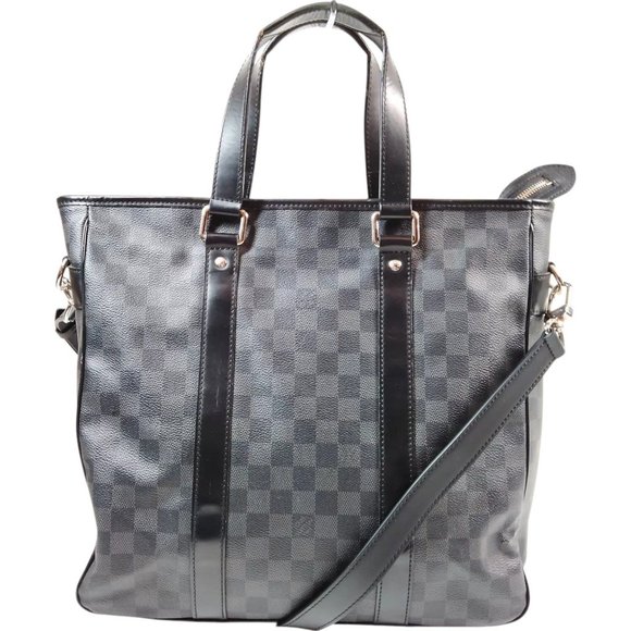 079639BC (S6) Louis Vuitton Crossbody Bag Tadao PM Black Damier - Picture 1 of 8